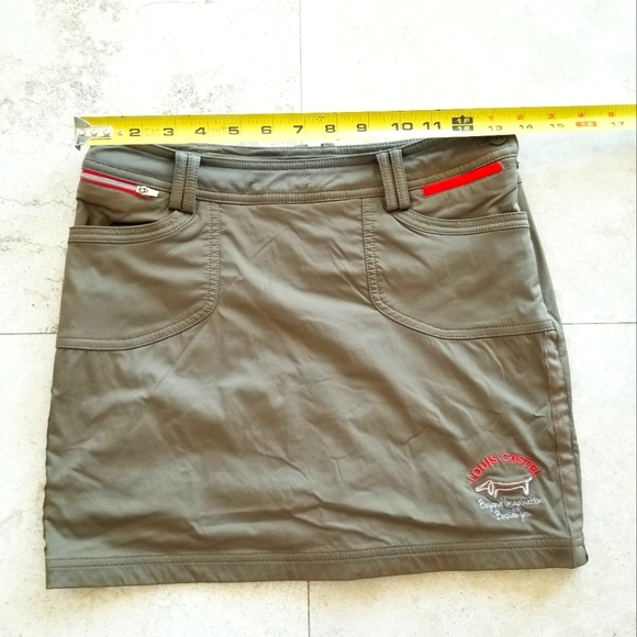 Louis Castel Women's Active Golf Tennis Skirt Skort Athletic Athleisure Zip up - Picture 6 of 14